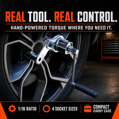 Torque Multiplier Wrench – 16:1 Gear Drive Kit | 680 N·m Output