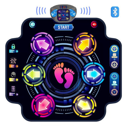 Aresheat™ Kids LED Dance Mat with Bluetooth