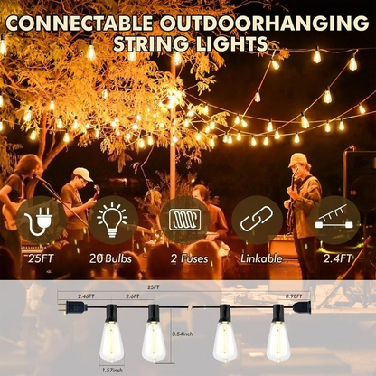 Shatterproof Outdoor String Lights