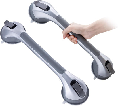 TAILI Nice Series 16.8 Inch Suction Shower Grab Bar – No-Drill Bathroom Safety Handl