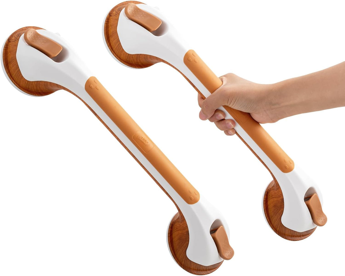 TAILI Nice Series 16.8 Inch Suction Shower Grab Bar – No-Drill Bathroom Safety Handl
