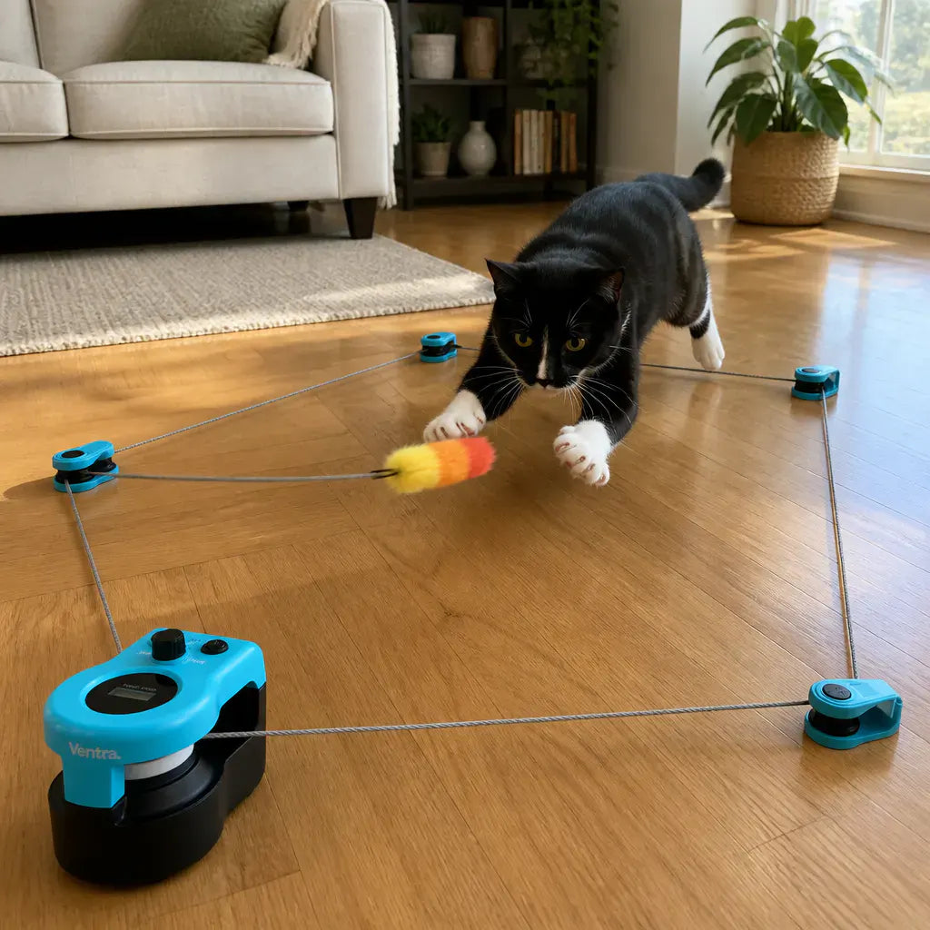 KittyRun – Motorized Cat Chase Track | Hands-Free Interactive Cat Toy