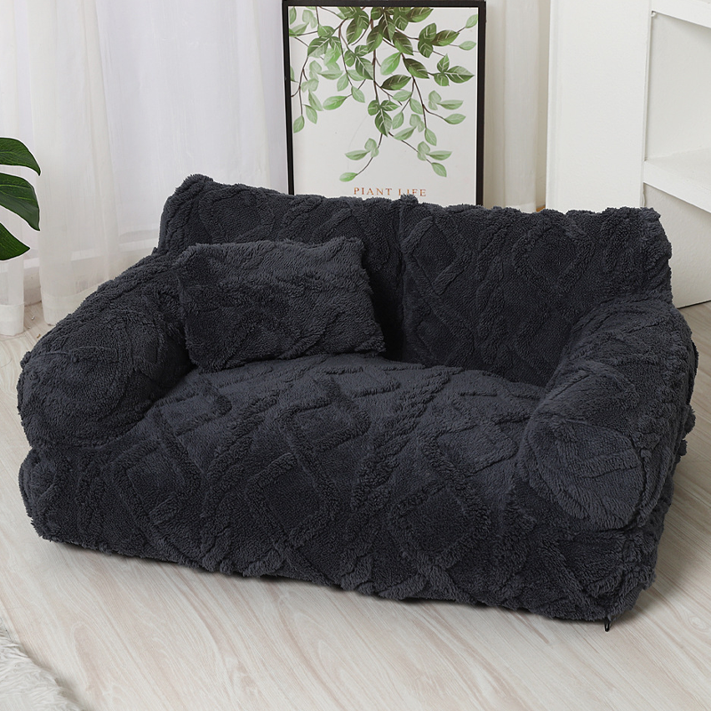 🐶 50% OFF NOW! 🛋️ Plush Calming Pet Sofa Bed with Removable Cover – Anxiety Relief, Machine Washable & Super Soft 🐱