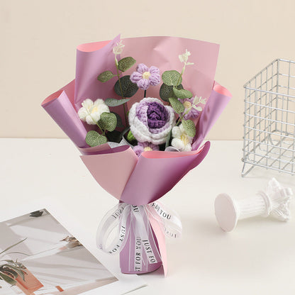 💕Mother's Day Special Sale 50% OFF!💕Handmade Delicate Crochet Flower Bouquet