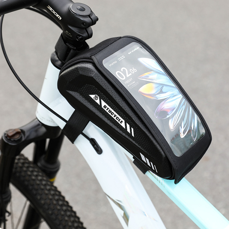 🚴‍♂️40% OFF!📱Water-Resistant Large Capacity Bicycle Bag – Touch-Sensitive Phone Pouch, Slim Top-Tube Design & Dual Zippers🌧️