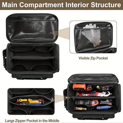 🧰 50% OFF NOW! 🔧 4-Inch Heavy-Duty Canvas Tool Bag – Durable Fabric, Multiple Pockets & Perfect for Tool Organization 🛠️